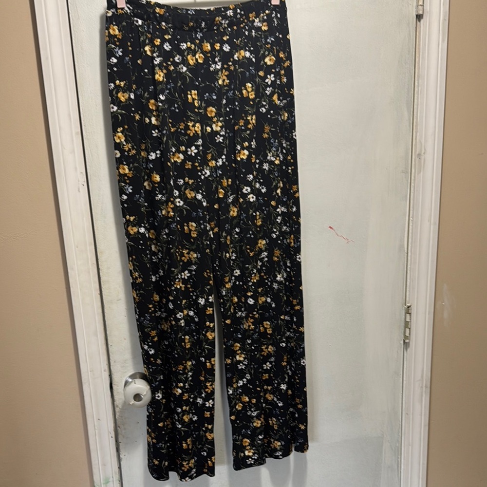 Philosophy Black and Yellow Wide Leg‎ Pants women’s large